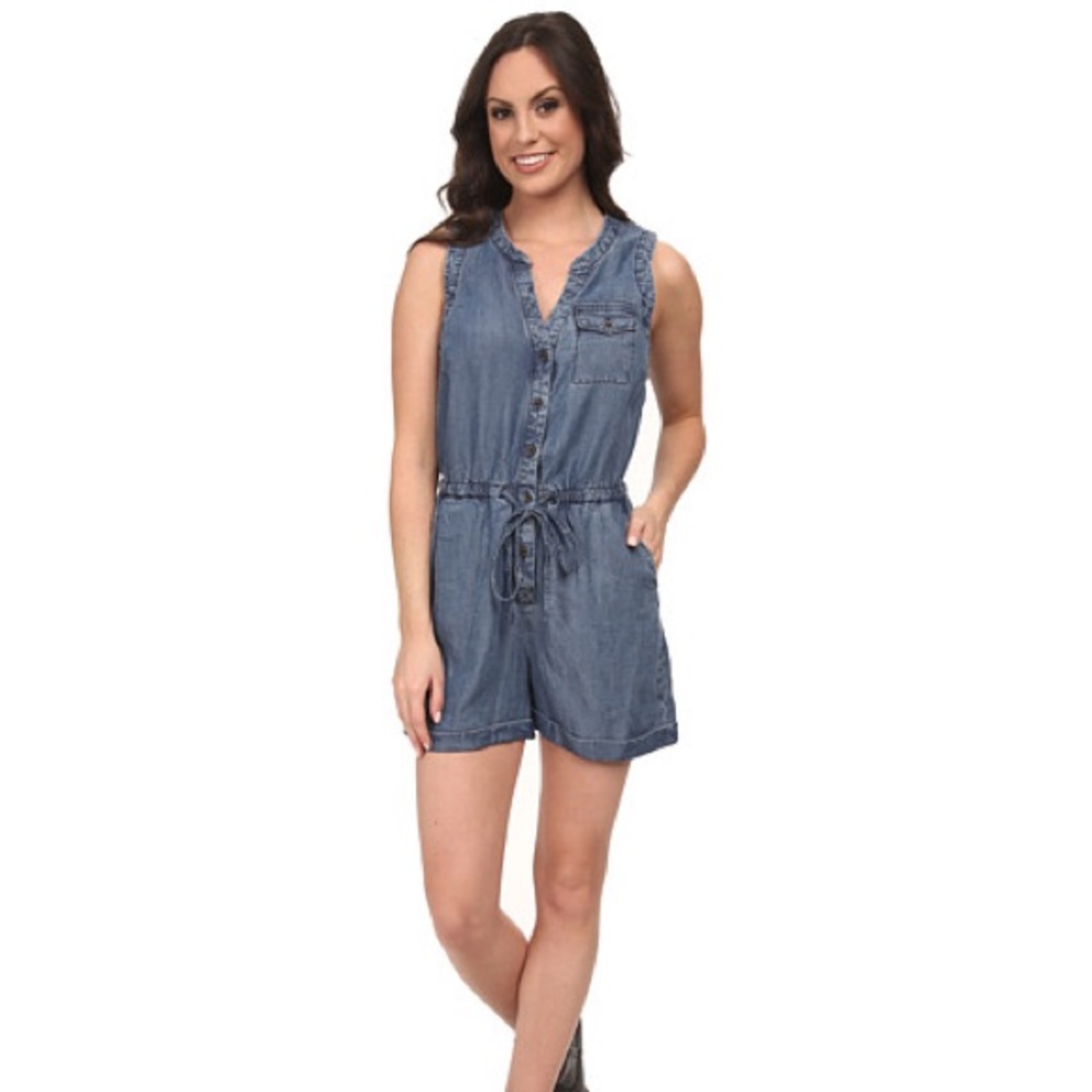 Lucky Brand Jean Romper (EUC)